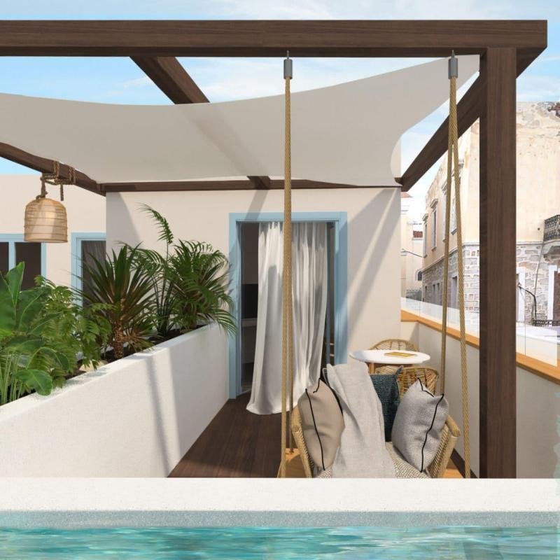 Shapes Luxury Suites Ermoupoli Esterno foto